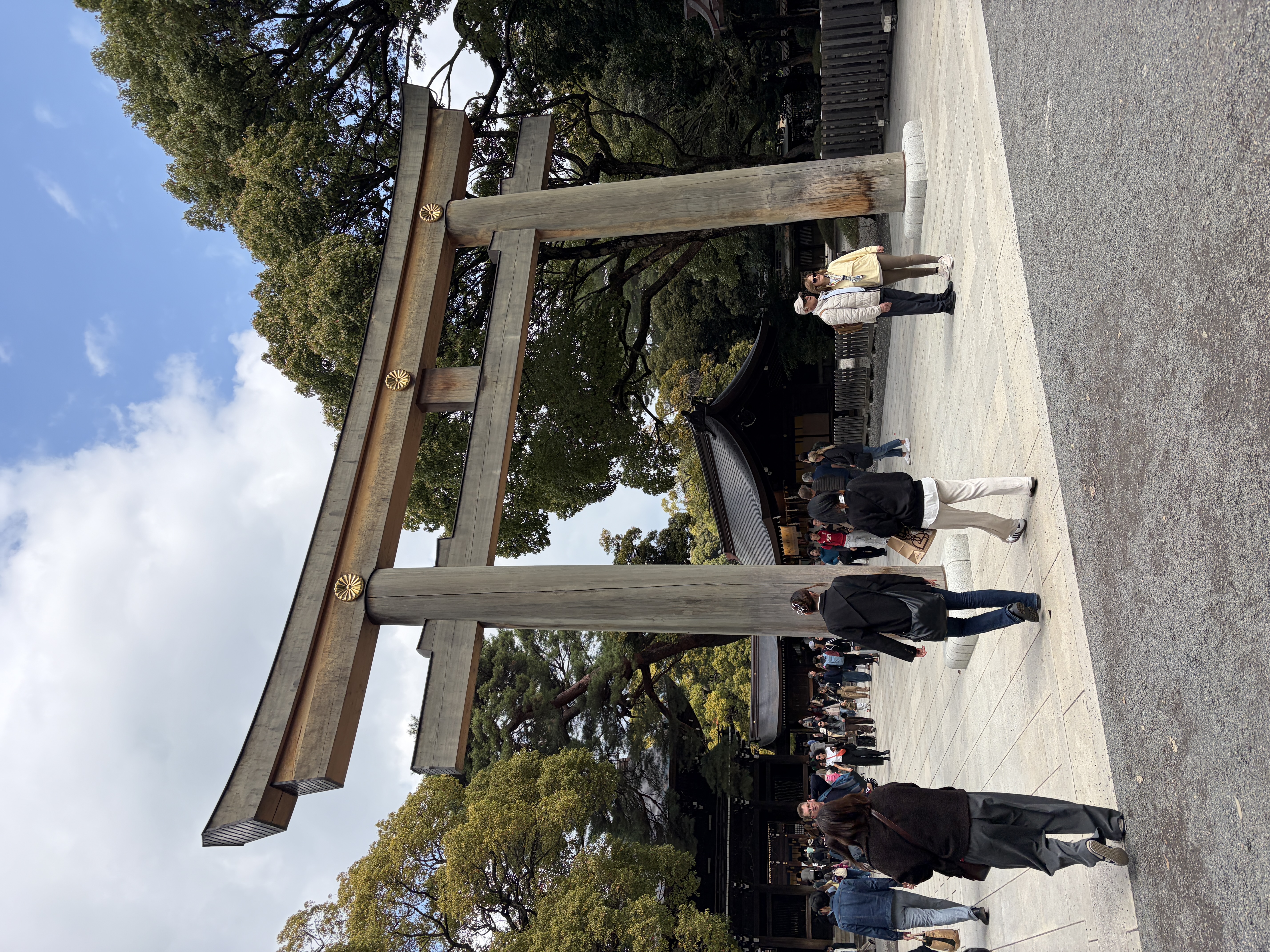 Walking through the torii gate
